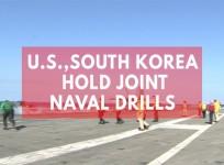 USS Ronald Reagan takes part in joint naval drills with South Korea