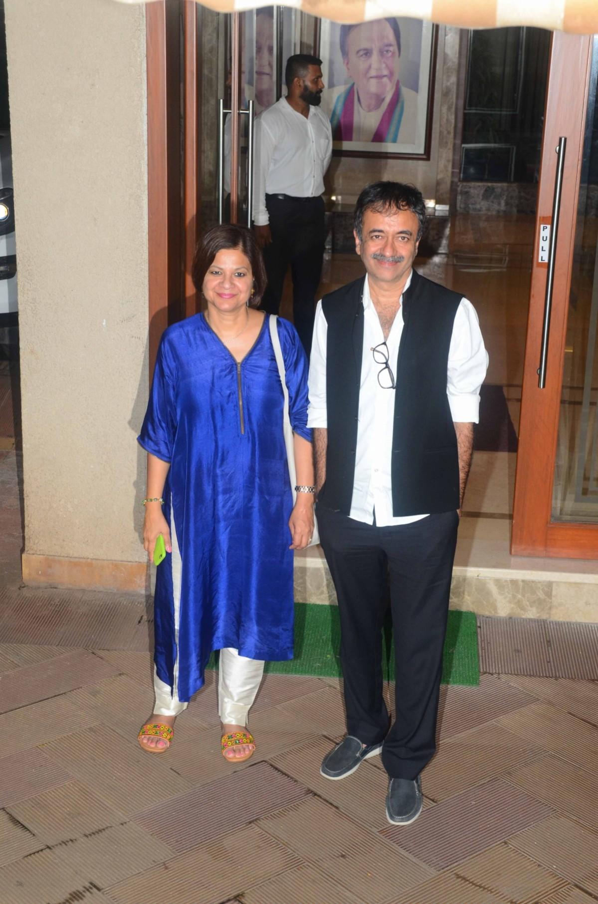 Rajkuma Hirani and wife