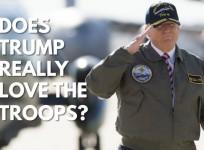 Does Donald Trump really love the troops?