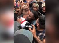 Black protester hugs Neo-Nazi outside Richard Spencer event