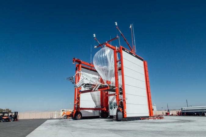 A Loon balloon getting ready to take flight to Puerto Rico from our launch site in Nevada A Loon balloon getting ready to take flight to Puerto Rico from our launch site in Nevada