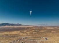 A Loon balloon on its way to Puerto Rico from Nevada