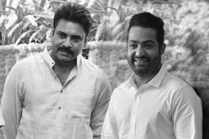 Jr NTR with Pawan Kalyan Jr NTR with Pawan Kalyan