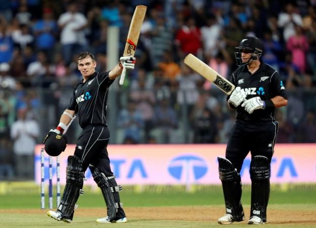 Latham (L) was brilliant against India's wrist-spinners on Sunday Tom Latham
