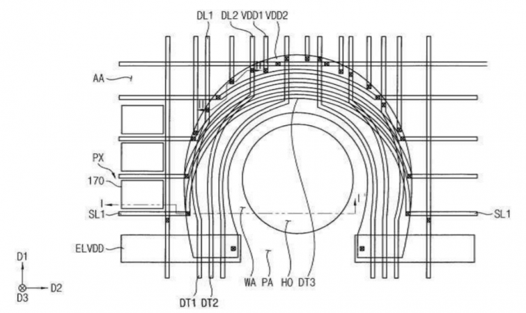 Design of a possible front-facing fingerprint reader for the Samsung Galaxy S9. Front-facing fingerprint reader Galaxy S9