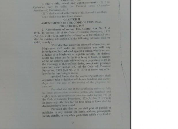 The Criminal Laws Ordinance 2017 Raje