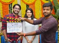 Raj Tarun and Gayathri Suresh at Dil Raju's Lover movie launch