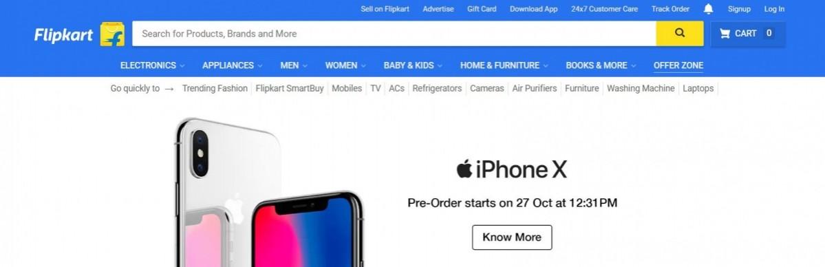 Flipkart opens Apple iPhone X page: Pre-order service set to go live this weekend Flipkart, Apple, iPhone X, pre-order, price, specifications, shipment, release details