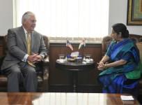 Rex Tillerson Sushma Swaraj