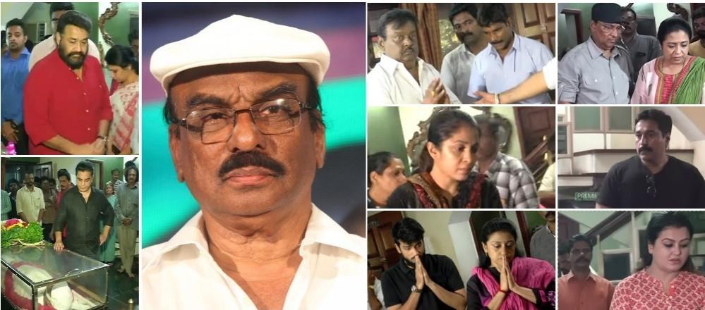 Celebs pay homage to IV Sasi IV Sasi, IV Sasi death