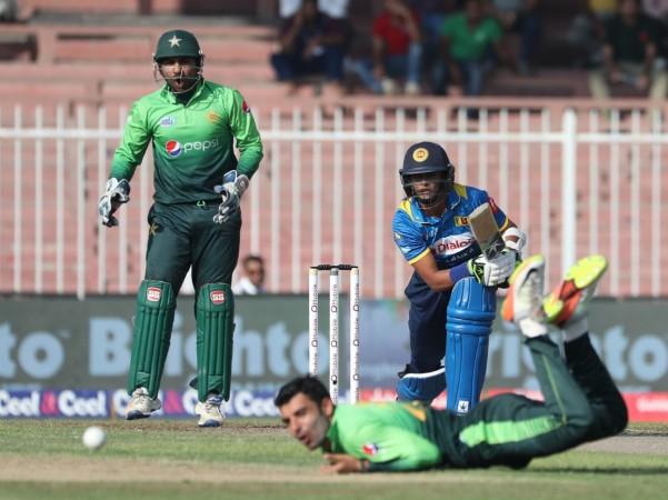 Pakistan and Sri Lanka in action during their ODI series pakistan, sri lanka