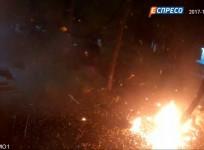 CCTV footage shows moment of deadly blast in Kiev