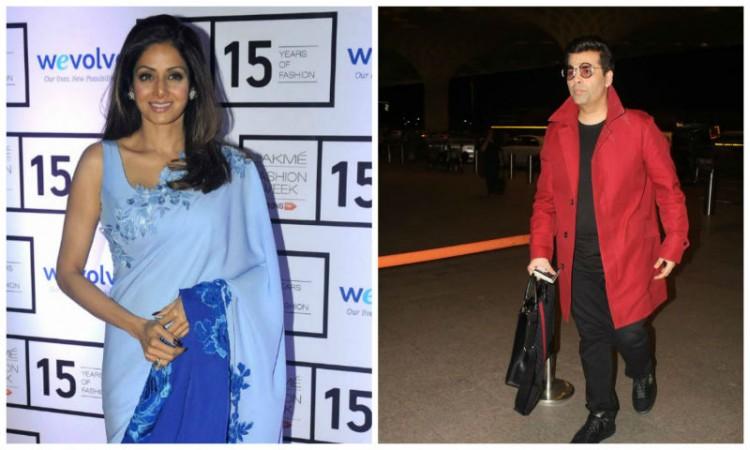 Sridevi and Karan Johar Sridevi and Karan Johar