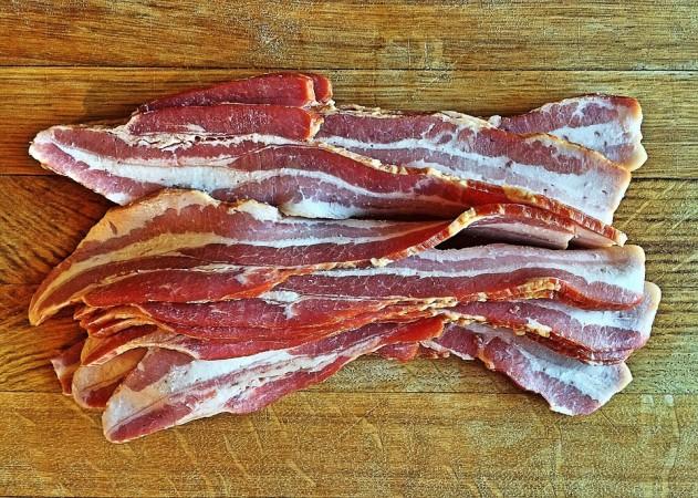 bacon, pork, fats,