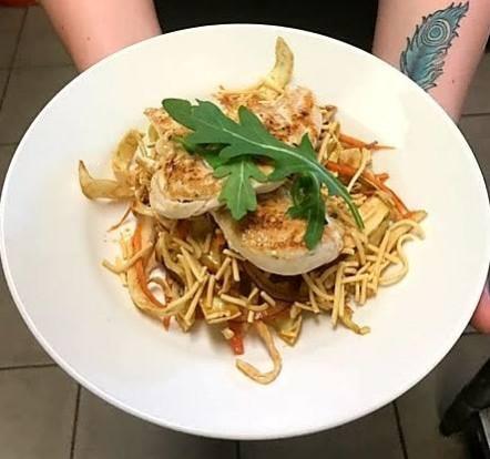 crunchy noodles,