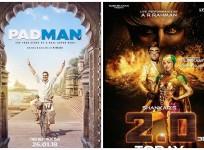 Akshay Kumar's Padman and Rajinikanth's 2.0