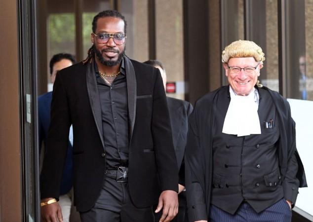 File photo of Chris Gayle leaving New South Wales Supreme Court on October 25 Chris Gayle