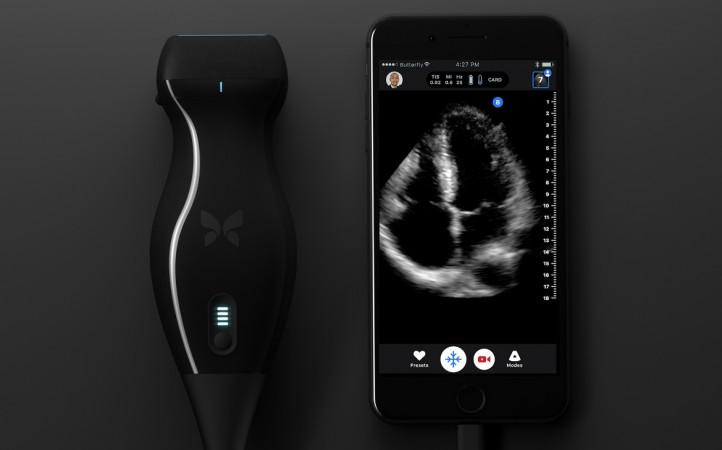 Butterfly iQ ultrasound machine and iPhone Butterfly iQ ultrasound machine and iPhone