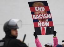 Counter protesters outnumber White Nationalists during White Lives Matter rally in Shelbyville, Tennessee