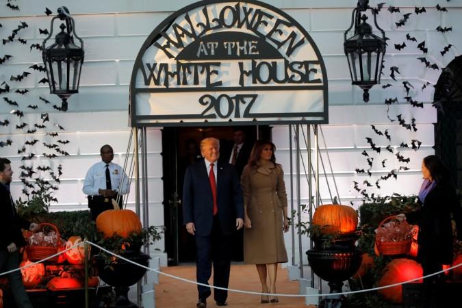 U.S. President Donald Trump and First Lady Melania Trump attend a Halloween event in Washington U.S. Melania Trump, white House, Halloween 2017