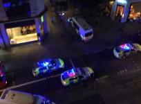Panic in Londons Covent Garden as black cab mounts pavement