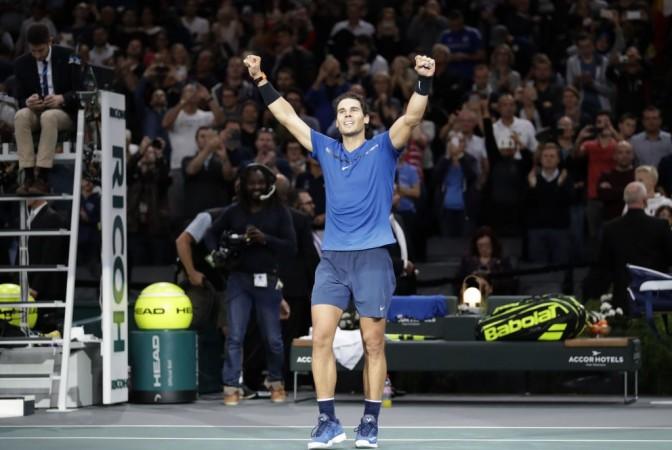 Nadal is favourite to win the ongoing Paris Masters tournament Rafael Nadal