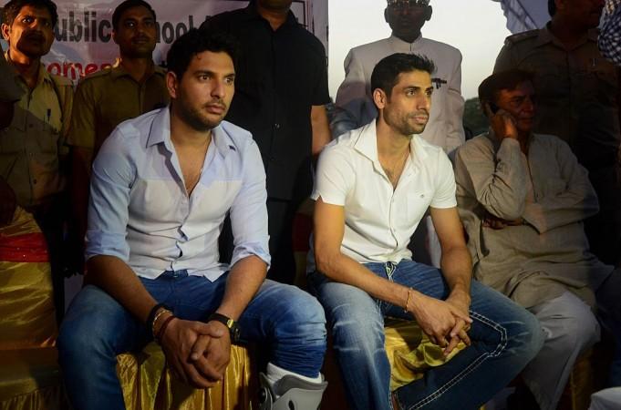 File photo of Yuvraj and Nehra Yuvraj Singh and Ashish Nerha
