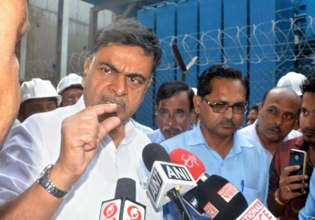 In picture: Minister of State (Independent Charge) for Power and New and Renewable Energy Raj Kumar Singh talks to reporters after visiting of accident site at NTPC, Unchahar, in Uttar Pradesh on November 2, 2017. Power Minister RK Singh