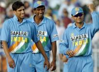 Ashish Nehra and Sourav Ganguly