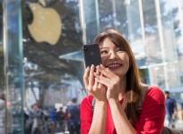 A customer in Tokyo, Japan with iPhone X