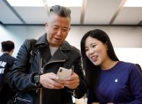 Customer with iPhone X in Shanghai, China