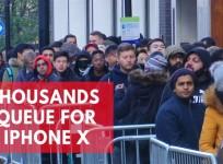 Thousands queue outside apple stores to get new iPhone X