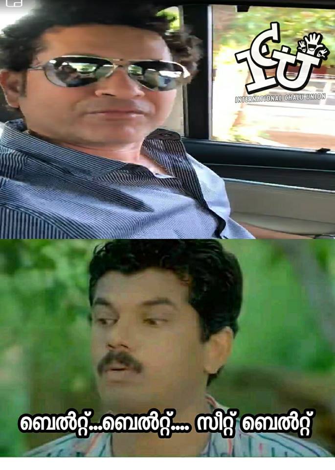 Sachin tendulkar, seat belt