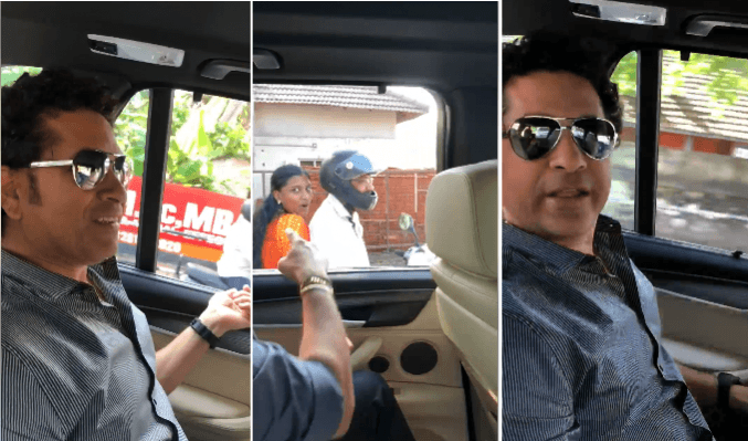 Sachin Tendulkar asks pillion riders to wear helmet Sachin tendulkar, seat belt