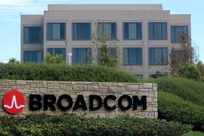 A sign to the campus offices of chip maker Broadcom Ltd, who announced on Monday an unsolicited bid to buy peer Qualcomm Inc for $103 billion, is shown in Irvine, California, U.S., November 6, 2017. A sign to the campus offices of chip maker Broadcom Ltd