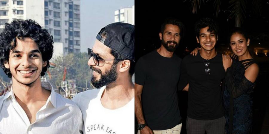 Ishaan Khattar, Shahid Kapoor, Mira Rajput Ishaan Khattar, Shahid Kapoor, Mira Rajput