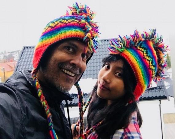 Milind Soman and his girlfriend Ankita Konwar at Khumbu. Milind Soman and his girlfriend Ankita Konwar