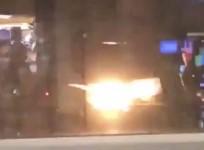 Plane engine catches fire at Seatle-Tacoma Airport
