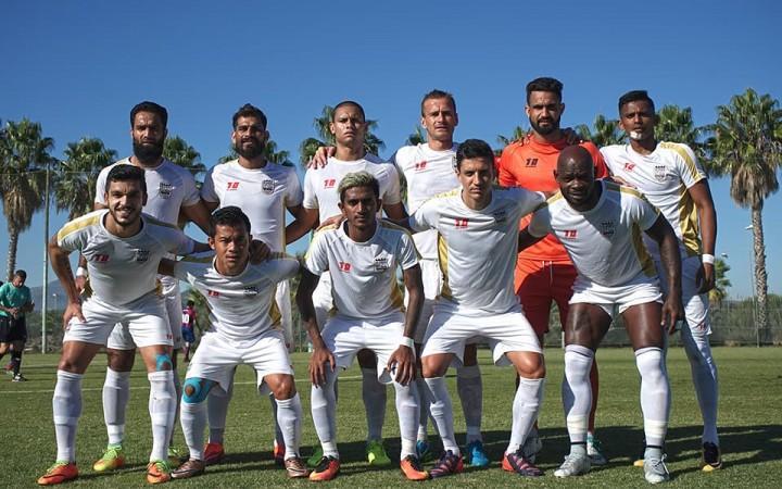 Mumbai City FC squad posing before a pre-season game mumbai city fc, isl 2017