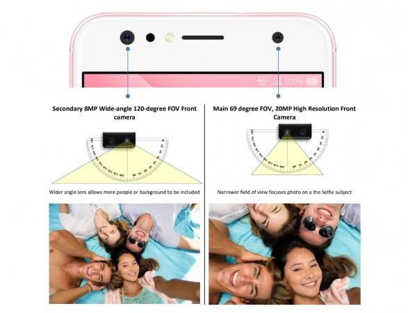 Asus Zenfone 4 Selfie DC's front camera features Asus, Zenfone 4 Selfie Dual Camera, review, price, specifications,availability