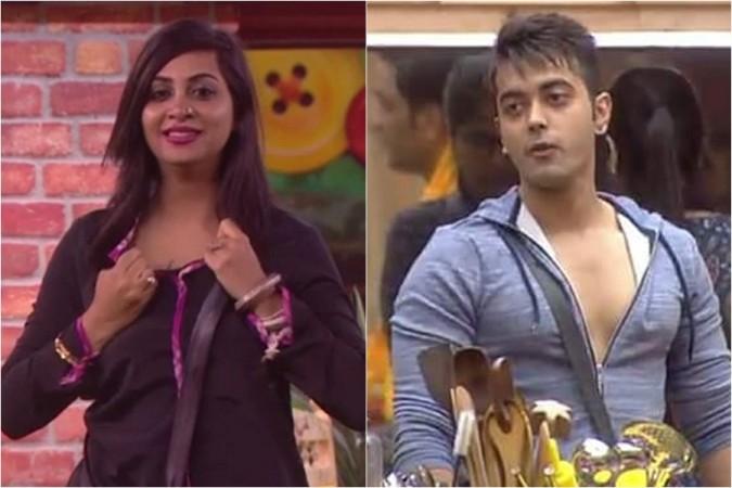 Arshi Khan and Luv Tyagi in Bigg Boss 11 house Arshi Khan and Luv Tyagi