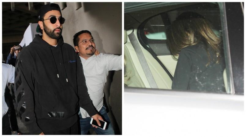 Ranbir Kapoor and the mystery girl Ranbir Kapoor and the mystery girl