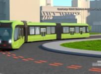 New trackless train appears to be a bus