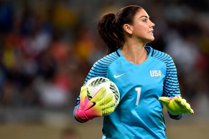 Former USA goalkeeper Hope Solo hope solo