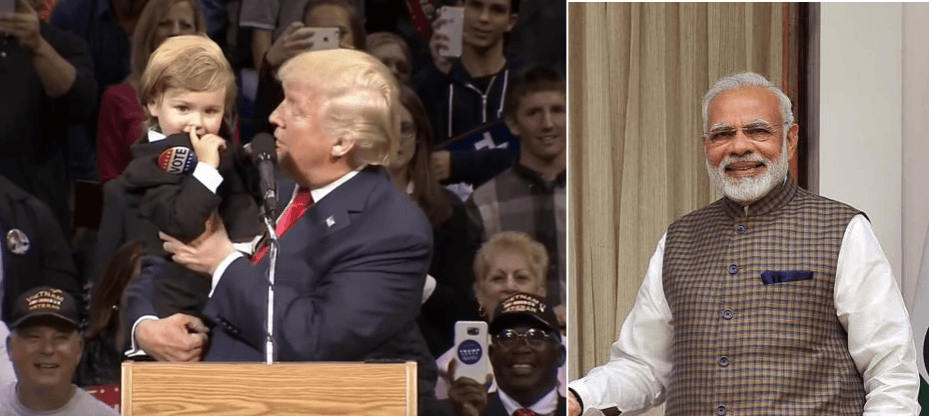 Modi bhakts, please stop circulating this fake video of Donald Trump and kid Donald Trump, Narendra Modi
