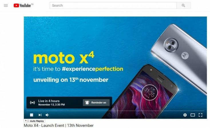 Motorola Moto X4 India launch live stream: Here's how to watch Android phone unveiling online Motorola, Moto X4, launch, live stream, India, release, specifications