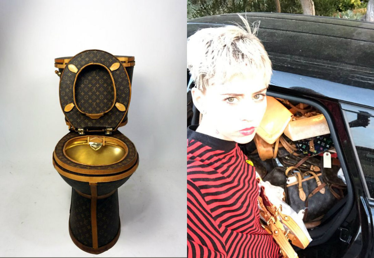 Artist creates a $140,000 Louis Vuitton toilet