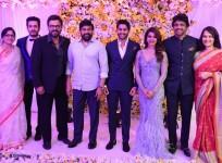 Chiranjeevi and Venkatesh at Naga Chaitanya-Samantha's Wedding Reception