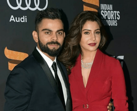 Virat Kohli with Anushka Sharma at an event Virat Kohli Anushka Sharma