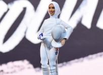 Hijab-wearing Barbie unveiled to honour US Olympian
